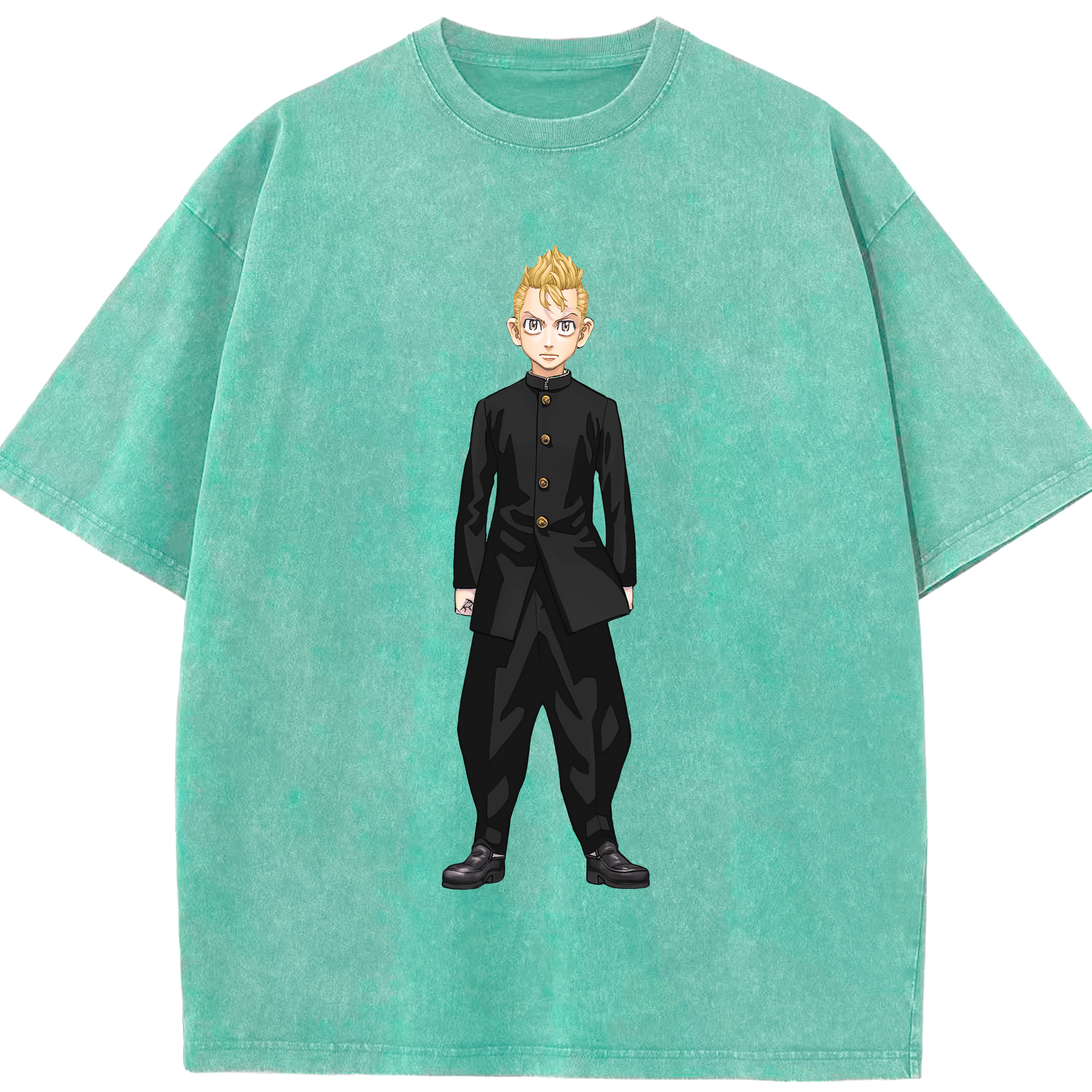 （画像用） 東京リベンジャーズ Tokyo Revengers 綿100% ヴィンテージ風 半袖Tシャツ（フロントプリント）